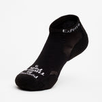 Experia Light Cushion Low-Cut sock in black Night Aster on white background
