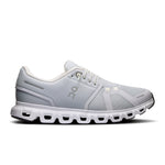 On Cloud 5 running shoe in glacier white with CloudTec cushioning sole, side view