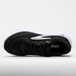 Brooks Ghost 18 running shoe in black with grey accents and white midsole