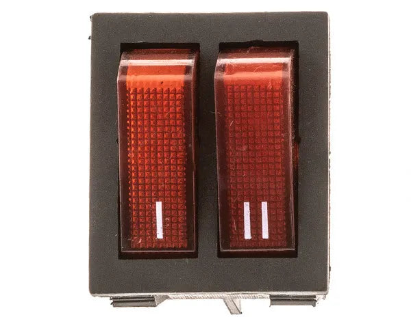 Interruttore bipolare 6 contatti rosso