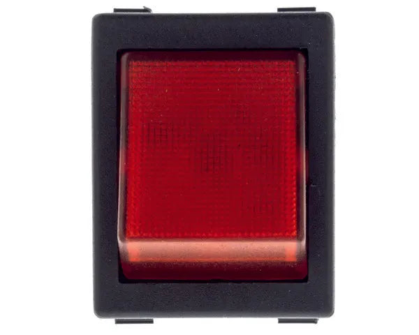 Pulsante lavastoviglie rosso 22x30mm
