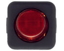 Interruttore unipolare rosso 25x25mm con spia