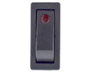 Interruttore unipolare rosso 11x30mm spia