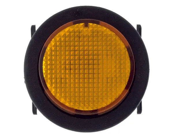 Interruttore bipolare tondo ambra Ø25mm