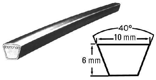 Cinghia trapezoidale per lavatrice 3L-515