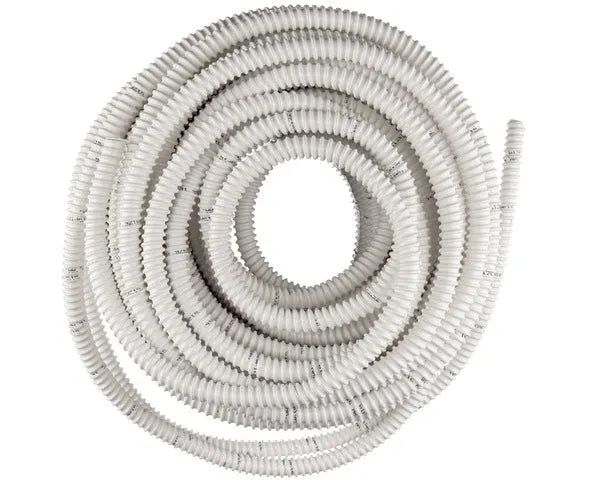 Tubo di scarico a spirale 20x16 bianco 1m in PVC