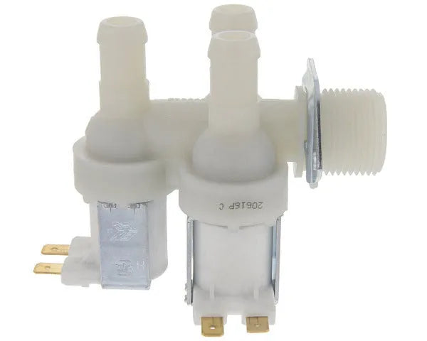 Valvola lavatrice a 3 vie 90° uscita 14 mm