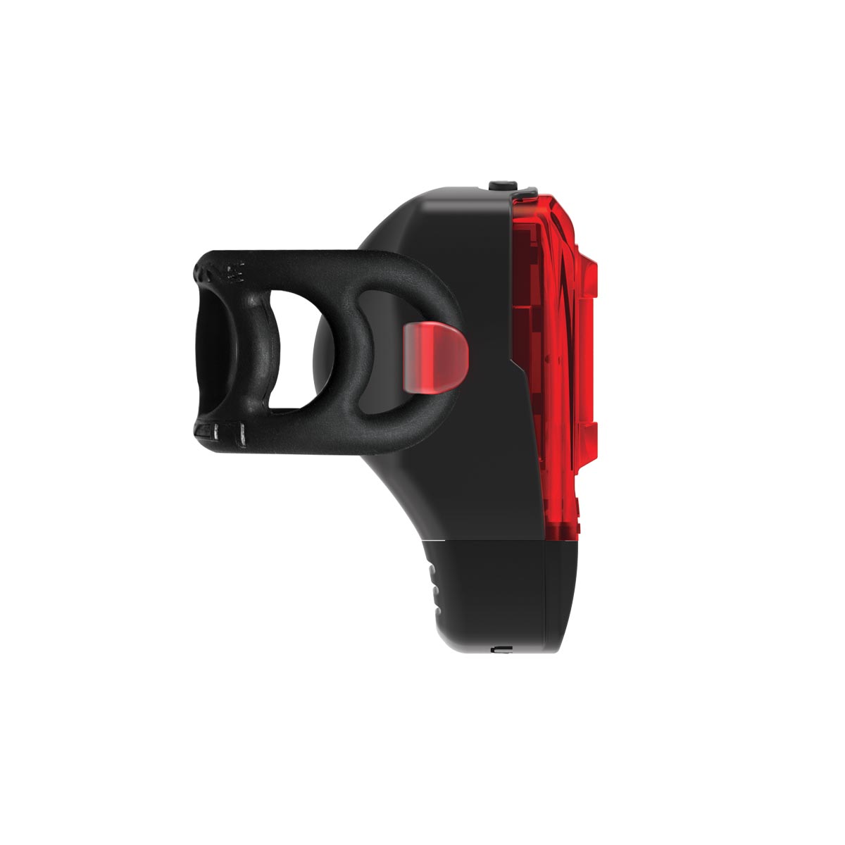 Lezyne KTV Drive+ rear bike light in black with red LED housing