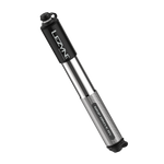 Lezyne Grip Drive HV-S Black bicycle pump with silver shaft and textured grip