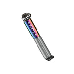 Lezyne Pocket Drive Pro HV pump with iridescent rainbow finish and black textured grip