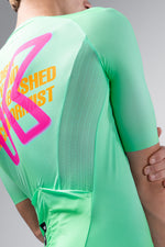 Gobik CX Pro 4.0 cycling jersey in Blast colorway, rear view showing mesh panel