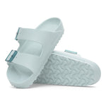 Birkenstock Arizona EVA sandals in Surf Green with stealth buckles and textured sole