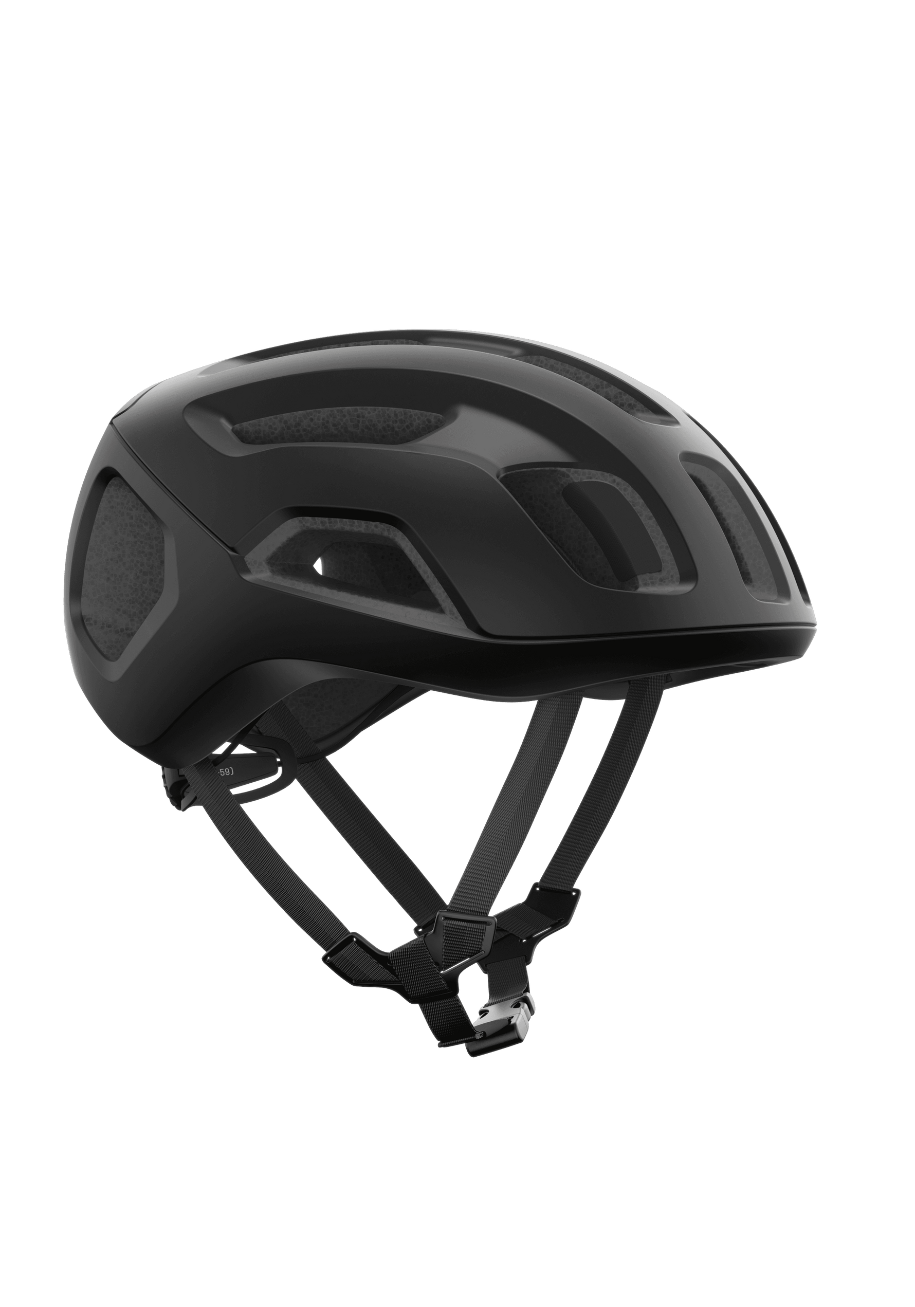 POC Ventral Air MIPS cycling helmet in black with ventilation ports