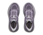 Top-down view of a pair of Hoka Bondi 9 running shoes in lilac purple colorway