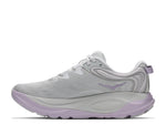 Hoka Gaviota 6 women's shoe in stardust gray and mellow lilac, medial side view