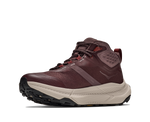 Hoka Transport Hike GTX mid boot in deep mauve, medial side view on white background