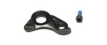 Specialized lightweight road derailleur hanger in black aluminum with included bolt