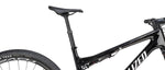 Specialized Epic 9 Expert mountain bike rear frame detail in gloss carbon black with white logo