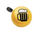 Electra yellow bicycle bell with beer mug and foam design