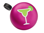 Electra bicycle bell in pink with margarita cocktail and lime design