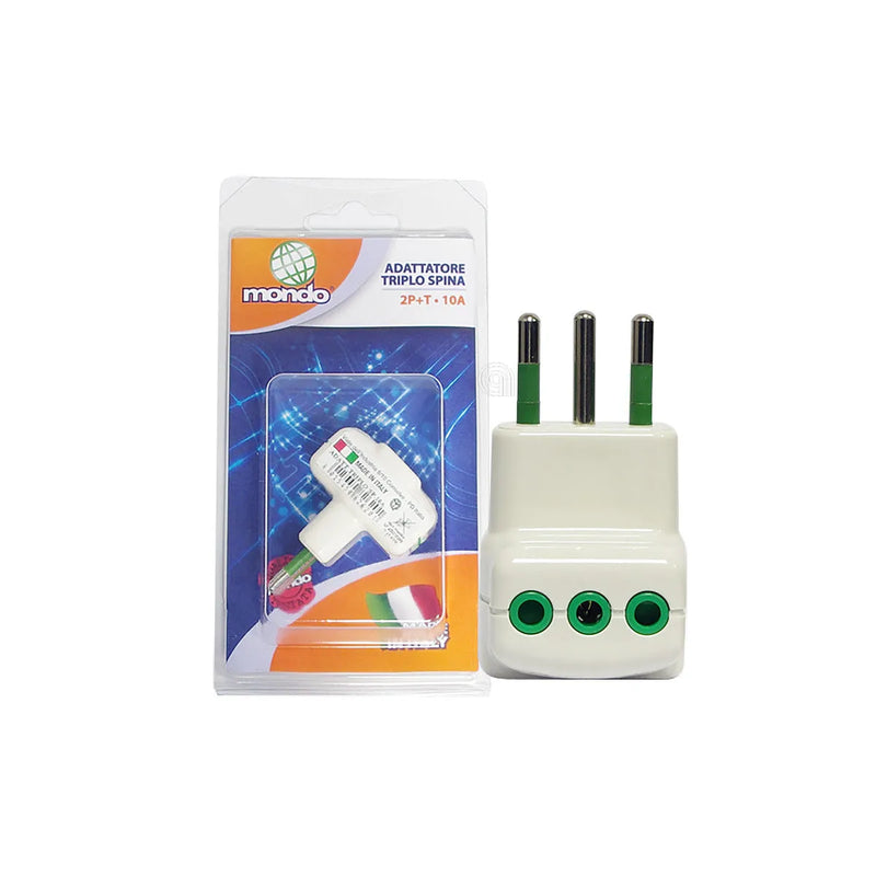 GBC - ADATTATORE TRIPLO A Y SPINA ITALIANA 10A - AST-55301166