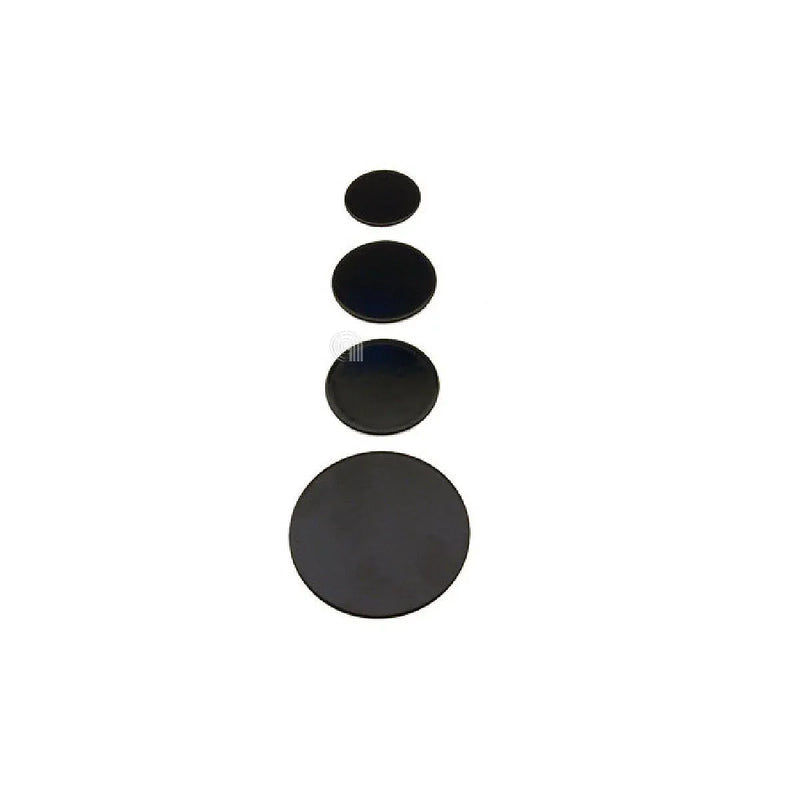 set coperture capsule bruciatore electrolux zanussi nero 4 pezzi