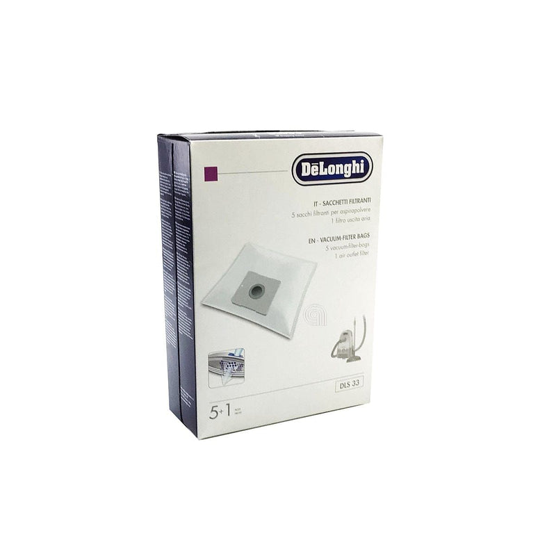 Set 5 sacchetti aspirapolvere DLS33 compatibili De Longhi 5519110321