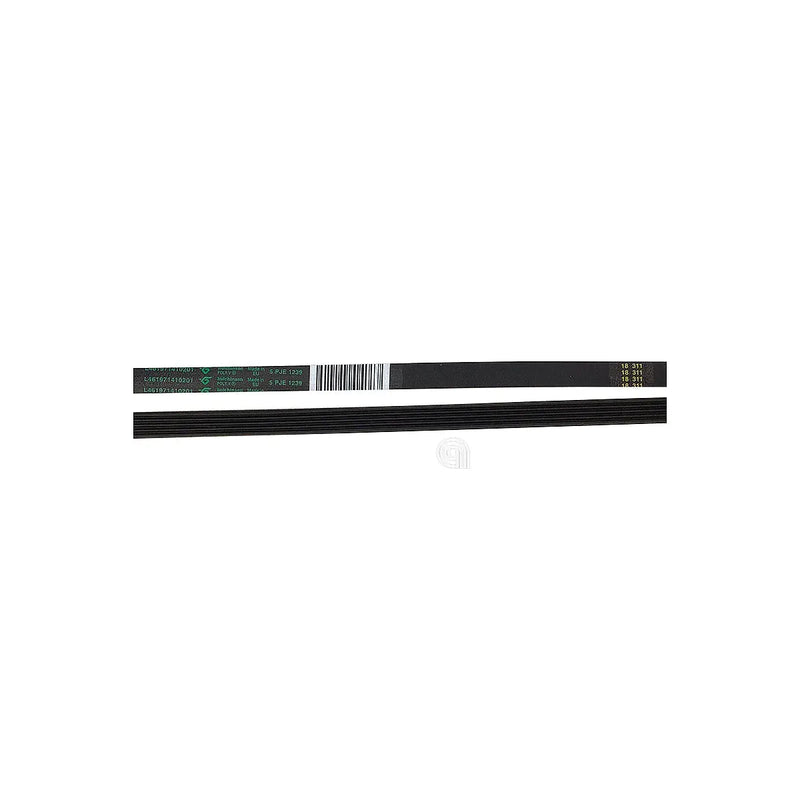 Cinghia J5 1239 Poly-V originale per lavatrice Whirlpool e altre marche