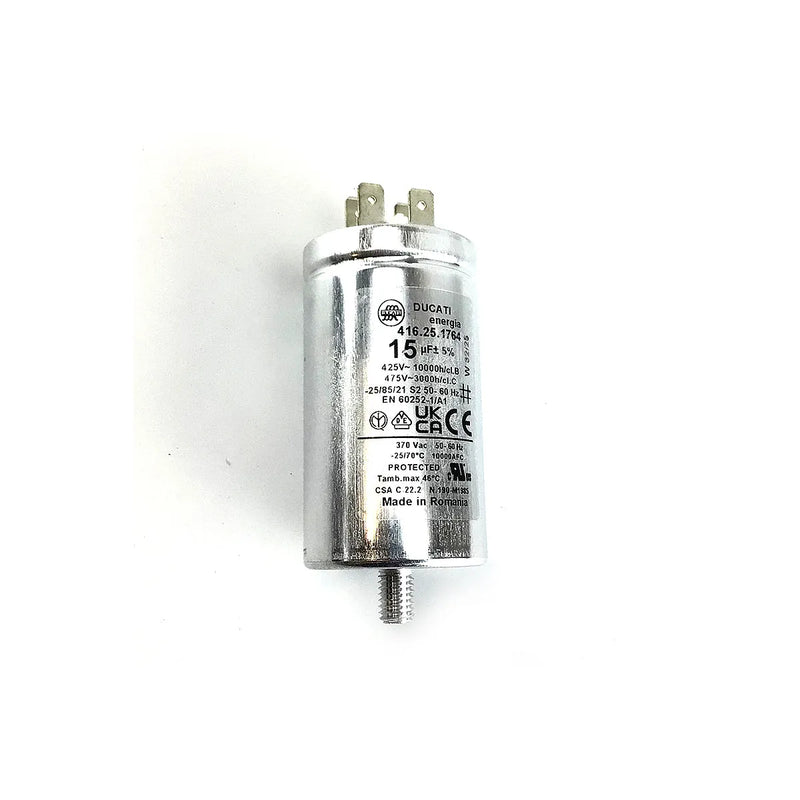 CANDY, HOOVER, UNIVERSALE - Condensatore di avviamento asciugatrice 15µF - 41043444