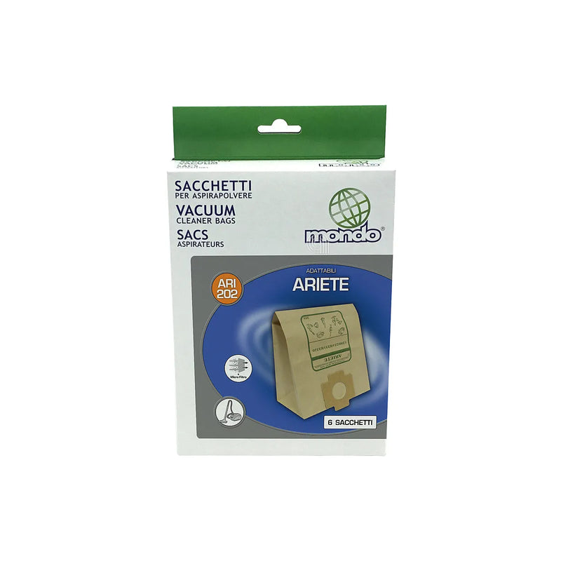 ARIETE - Set 6 sacchetti per aspirapolvere - AST-ARI202