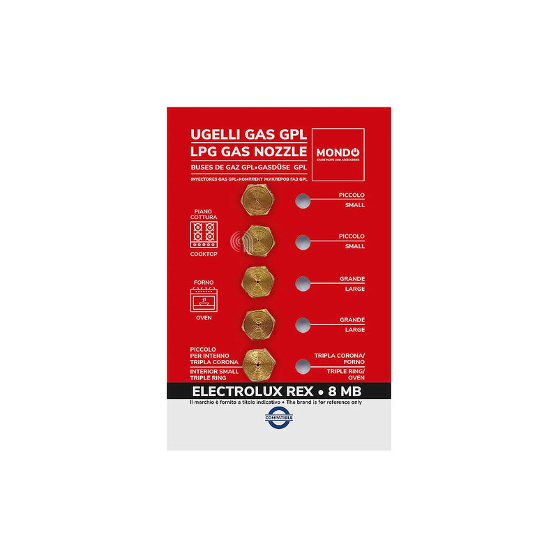 ELECTROLUX, REX, UNIVERSALE, MONDO - Ugelli gas GPL fornello - AST-00537512