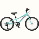 Retrospec Dart 20-inch kids mountain bike in seafoam teal with 7-speed gearing