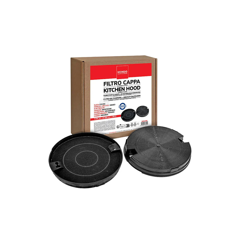ARISTON, BRANDT, CANDY, ELICA, GORENJE, SMEG, WHIRLPOOL, ZANUSSI - Filtro a carbone per cappa - KITFC29