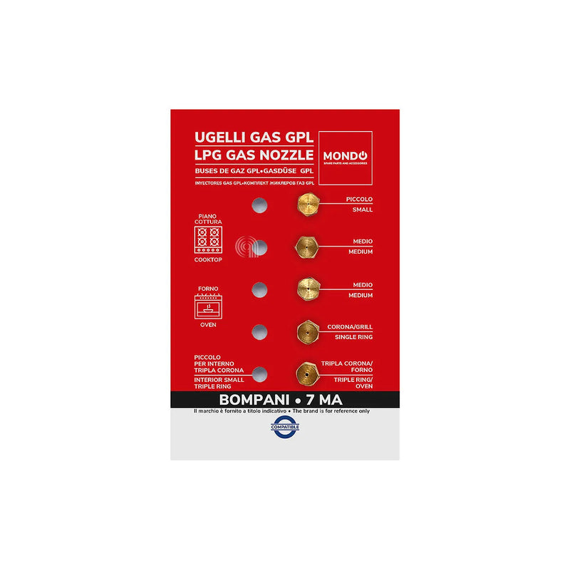 BOMPANI, MONDO - Ugelli gas GPL per piano cottura - AST-00537559