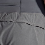 Brooks Chaser 7-inch Women's Short in HTR Charcoal, close-up back detail view