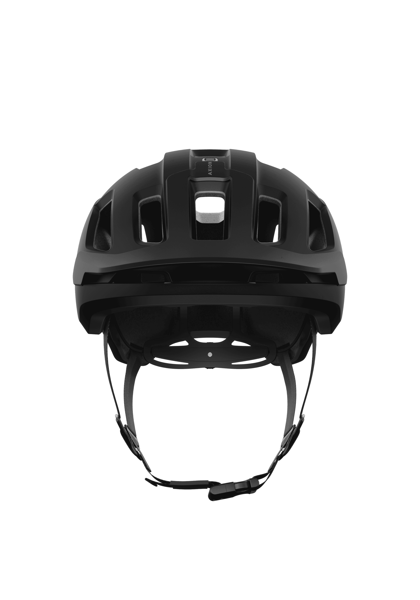 POC Axion Spin bicycle helmet in matte black with ventilation ports