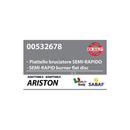 WHIRLPOOL, ARISTON, BAUKNECHT, CREDA, IKEA, INDESIT, NARDI, STAR, IGNIS, HOTPOINT, SCHOLTES, CANNON, ASTELAV - Ricambio Piastra da Cucina - C00052932