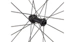 Specialized Roval Terra CLX rear wheel hub detail showing black carbon spokes and hub body