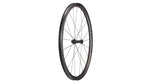 Specialized Roval Terra CLX rear carbon wheel with black spokes on white background