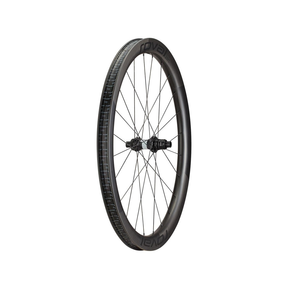 Specialized Roval Terra Aero CL carbon bike wheel in satin black finish