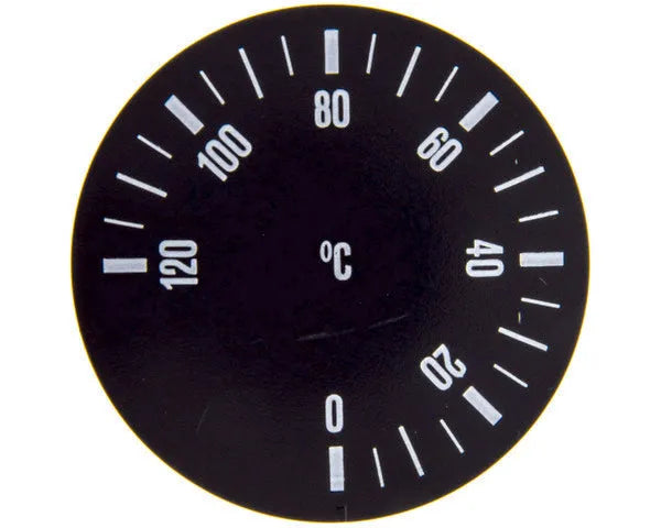 Comando termostato 0-120ºC nero