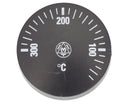 Comando termostato 0-300ºC nero
