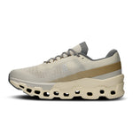 On Cloudmonster 2 running shoe in cream beige with distinctive CloudTec sole