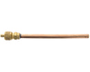 Valvola a cappuccio con tubo 1/4" da saldare 6x100