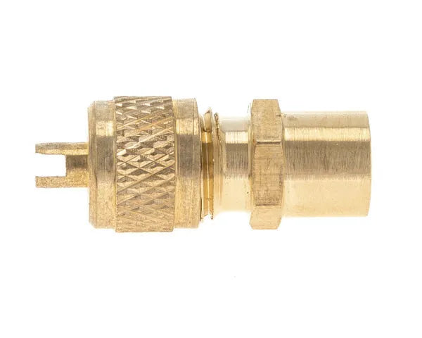 Obus valvola carica gas da saldare con chiave