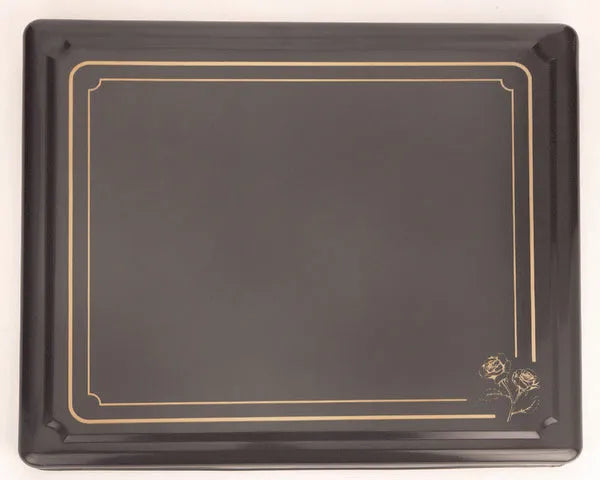 Copertura piano di lavoro 610 x 520 mm. decorazione nera