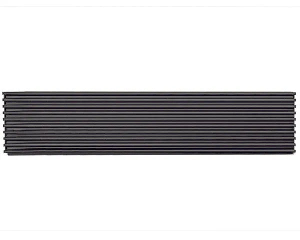 Griglia di aerazione 600 x 125 mm. nero