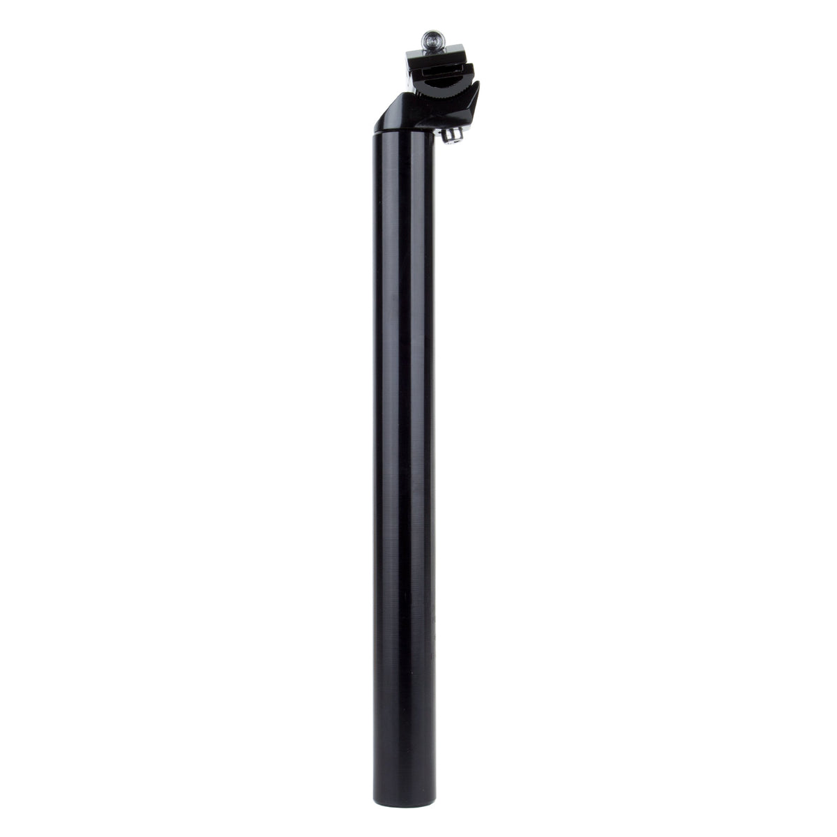 Sunlite Classic 27x350mm black aluminum bicycle seatpost with adjustable saddle clamp