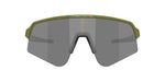 Oakley Sutro Lite Sweep sunglasses in Fern Spacedust with Prizm Black shield lens, front view