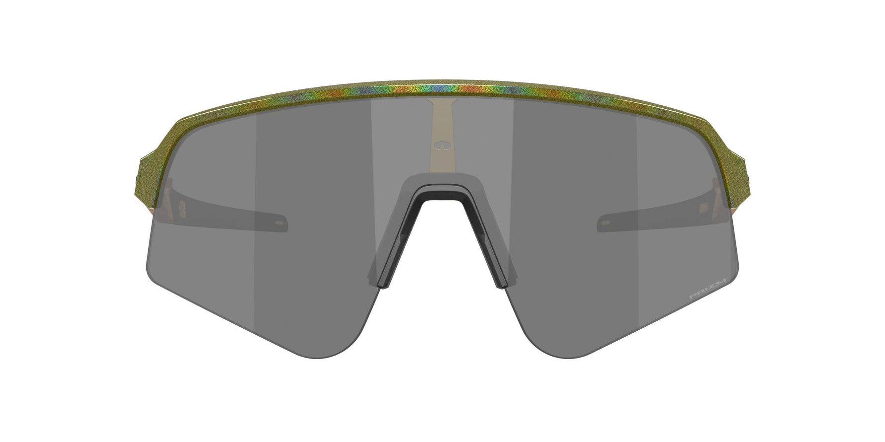 Oakley Sutro Lite Sweep sunglasses in Fern Spacedust with Prizm Black shield lens, front view